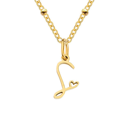 A-Z Personalized 26 Letter Pendant Necklace