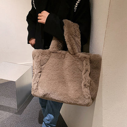 Plush Tote Handbags