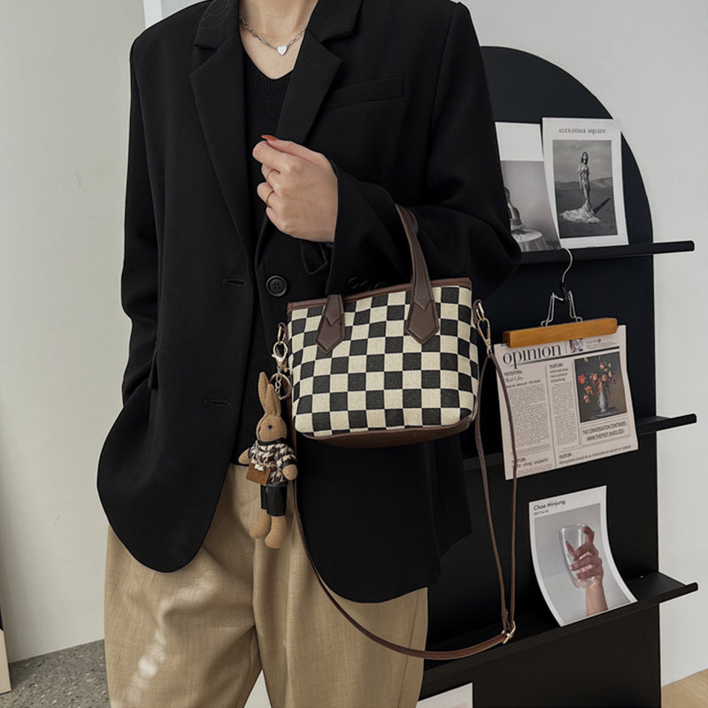 Shoulder Bag Checkerboard Handbag