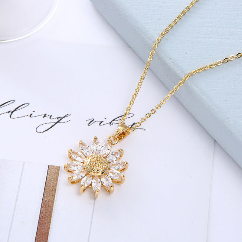 Gold-Plated Jewellery Set – Earrings, Ring & Necklace