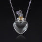 Transparent Glass Essential Oil Perfume Necklace