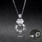 Transparent Glass Essential Oil Perfume Necklace