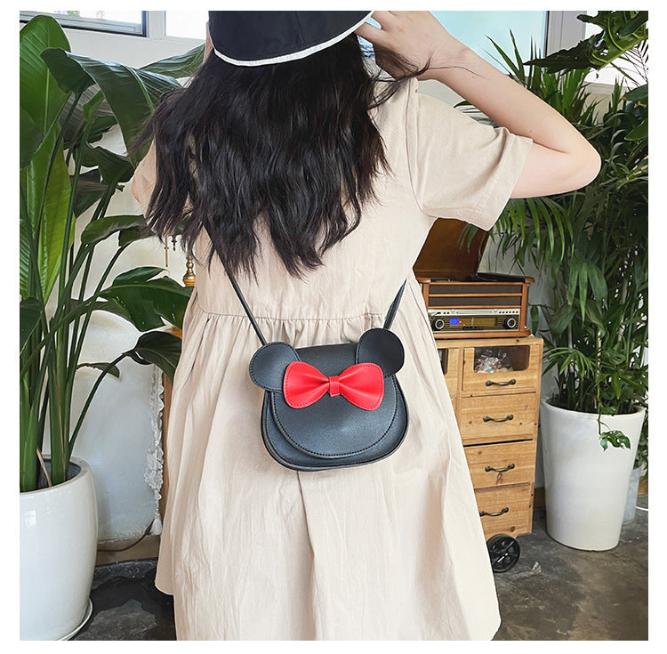 Cute Bowknot Small PU Crossbody Bag