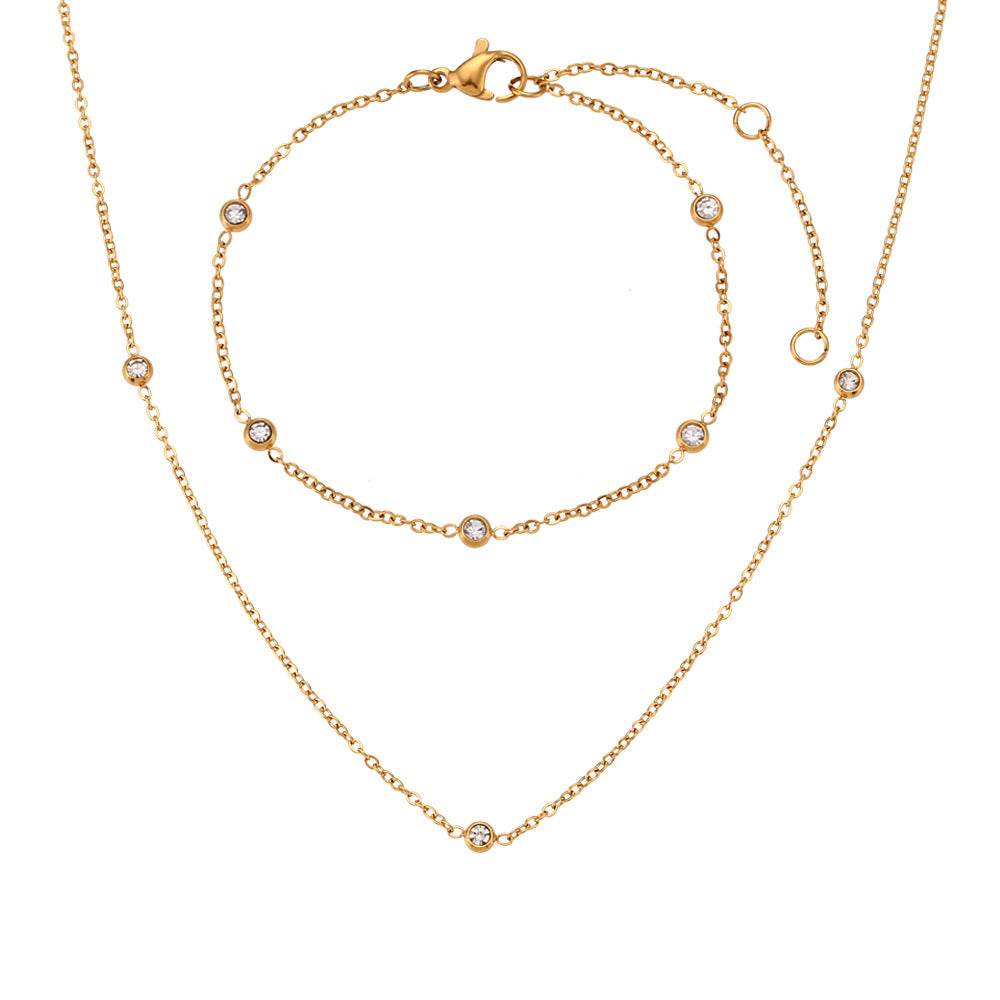 Simple Slim Gold Chain Necklace or Bracelet