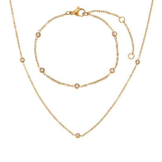 Simple Slim Gold Chain Necklace or Bracelet