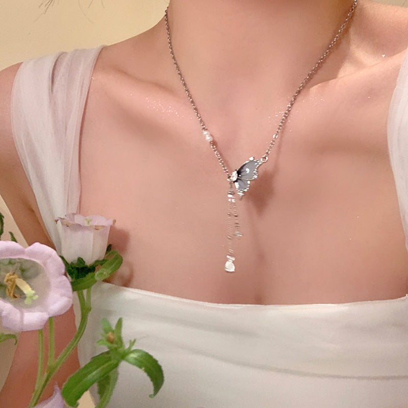 Butterfly & Pearl Necklaces