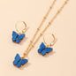 Butterfly Necklace And Earring Sets