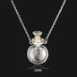 Transparent Glass Essential Oil Perfume Necklace