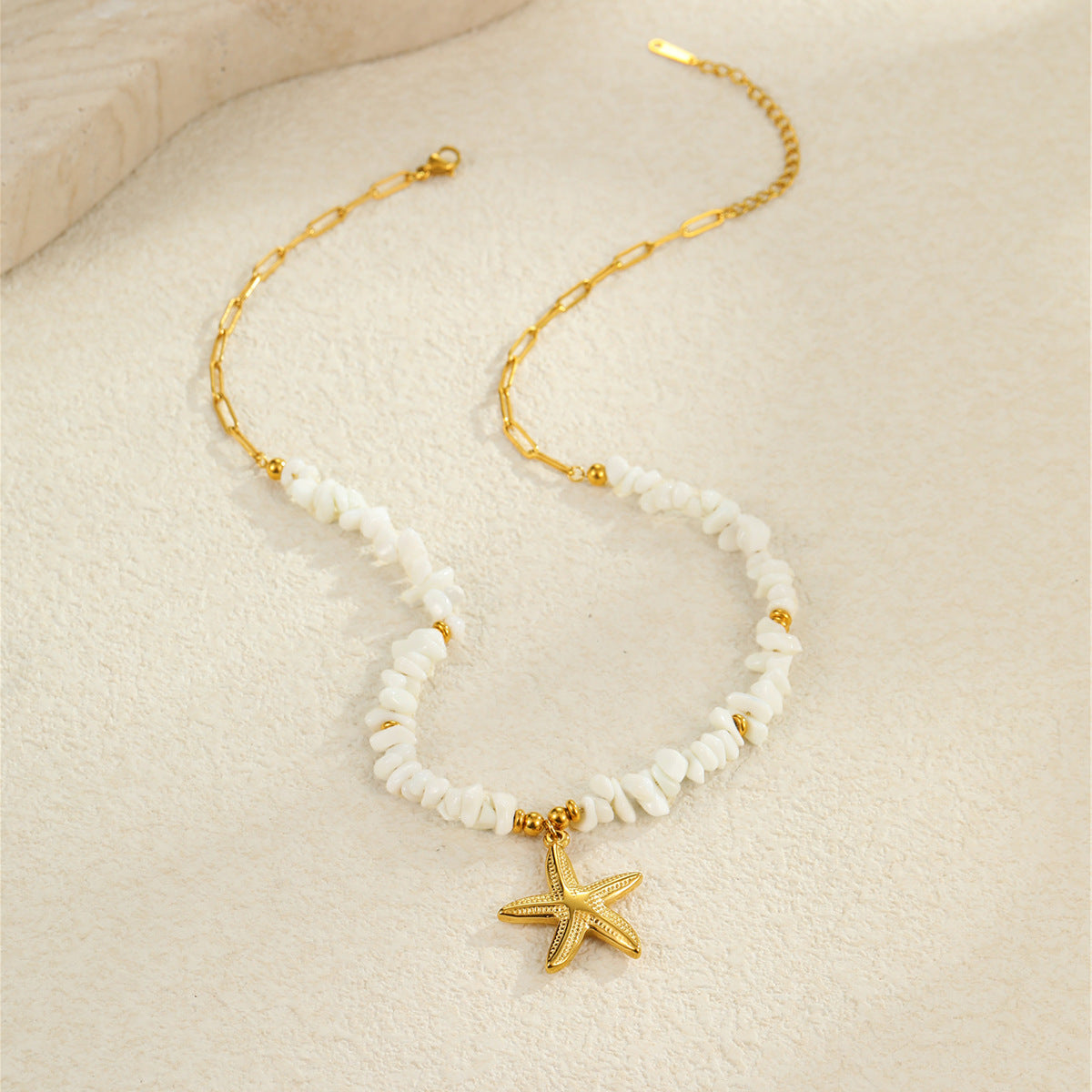 Beach Ocean Style Shell Necklace & Bracelet