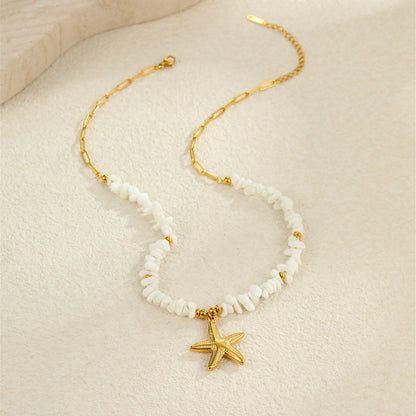 Beach Ocean Style Shell Necklace & Bracelet