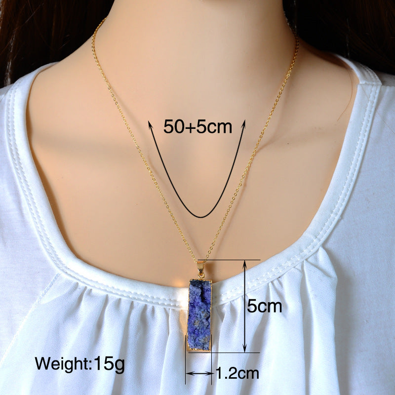 Natural Stone Pendant Necklace