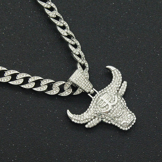 Bull Head Cuban Necklace