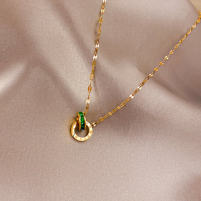 Elegant Ring Pendant Necklace