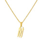Funky A-Z Letter Pendant Necklace