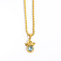 Coloured Gem Retention Guardian Angel Pendant Necklace