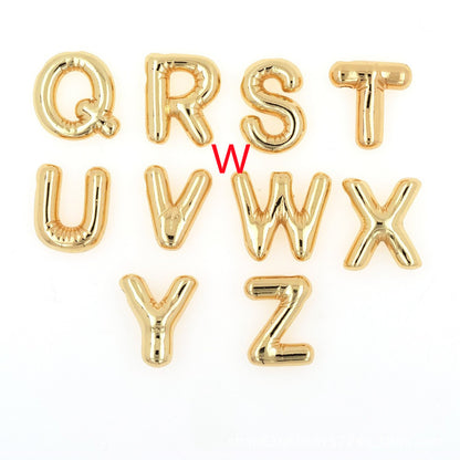 Glossy Letters Pendant Necklace