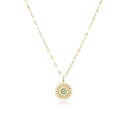 Small Sun Stainless Steel Necklace