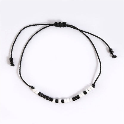 Beaded Rope Card Couple Bracelet - Trendy Radar