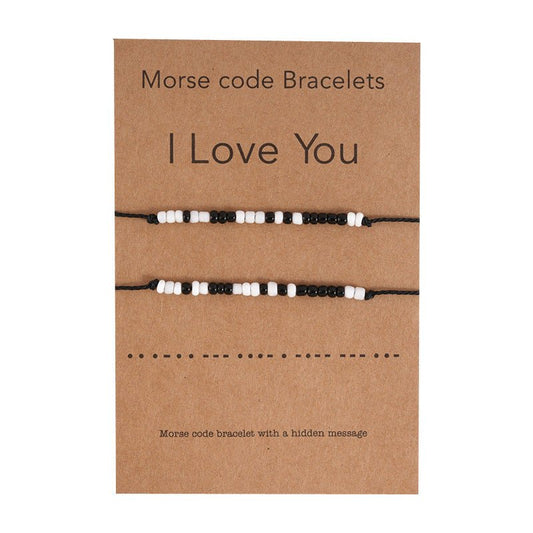 Beaded Rope Card Couple Bracelet - Trendy Radar