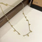 Beaded Twin Clavicle Necklace - Trendy Radar