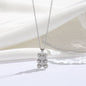 Bear Necklace with Micro - Inlaid Zircon - Trendy Radar
