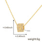 Cube 26 A-Z English Letter Pendant Necklaces