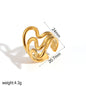 Irregular Adjustable Steel Ring