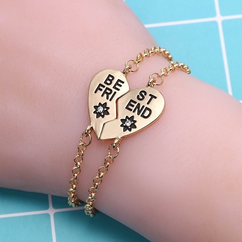 Best Friend Heart-Shaped Bracelets - Trendy Radar