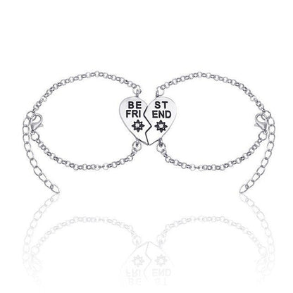 Best Friend Heart-Shaped Bracelets - Trendy Radar