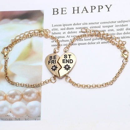 Best Friend Heart-Shaped Bracelets - Trendy Radar