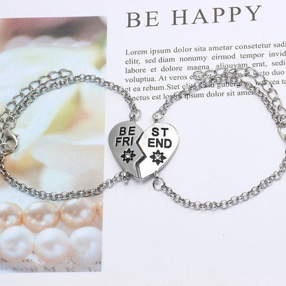 Best Friend Heart-Shaped Bracelets - Trendy Radar