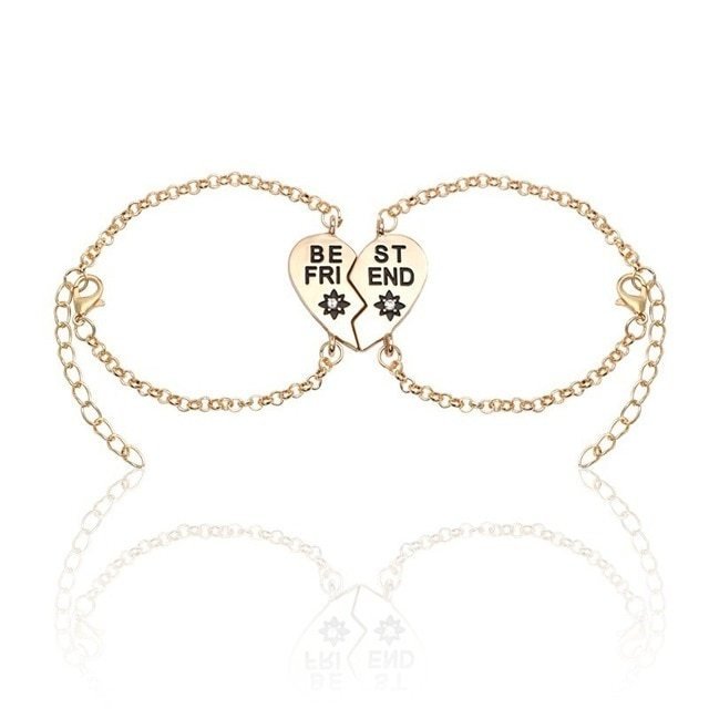 Best Friend Heart-Shaped Bracelets - Trendy Radar