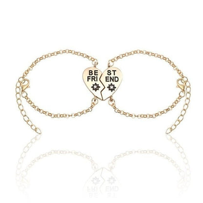 Best Friend Heart-Shaped Bracelets - Trendy Radar