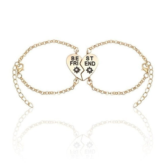 Best Friend Heart-Shaped Bracelets - Trendy Radar