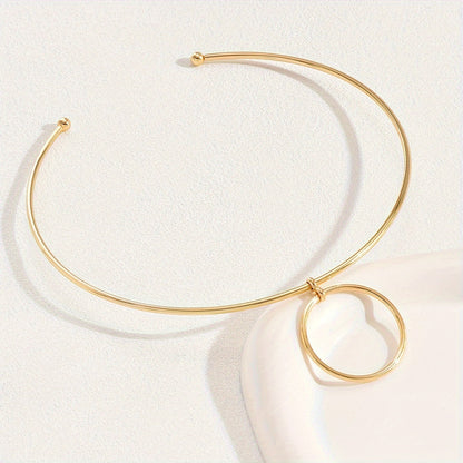Women’s Collar Circle Choker Necklace