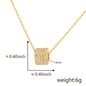 Cube 26 A-Z English Letter Pendant Necklaces