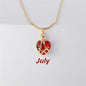 Birthstone Princess Style Love Necklace - Trendy Radar