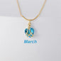 Birthstone Princess Style Love Necklace - Trendy Radar