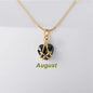 Birthstone Princess Style Love Necklace - Trendy Radar