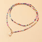 Bohemian Colorful Rice Bead & Shell Pendant Necklace - Trendy Radar