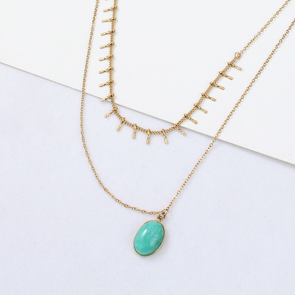 Bohemian Turquoise Pendant Necklace - Trendy Radar