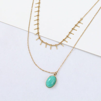 Bohemian Turquoise Pendant Necklace - Trendy Radar