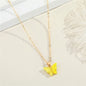 Butterfly Resin Clavicle Necklace - Trendy Radar