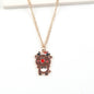 Cute Santa Claus, Snowman, and Elk Pendant Necklace