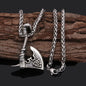 Stainless Steel Axe Pendant Necklace