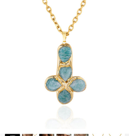 Titanium Steel Cross Pendant Necklace