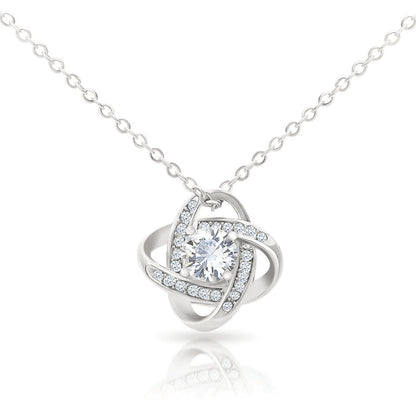 Eternal Heart Four-Leaf Clover Necklace