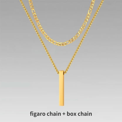 Men’s Layer Pillar Chain Necklace