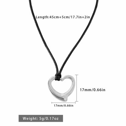 Wax Line Love Pendant Necklace