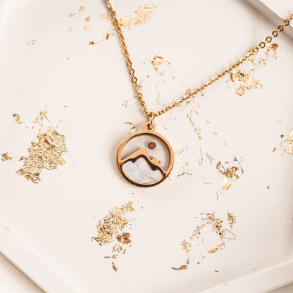 Round Hollow Mountain Necklace